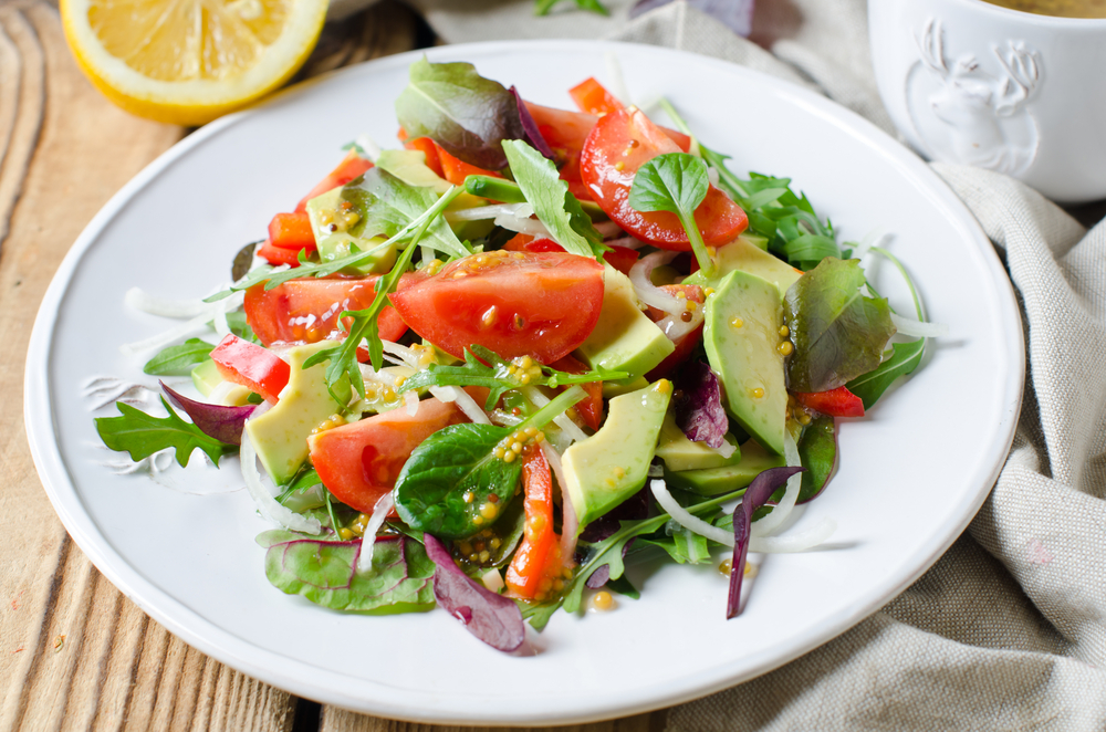 Alkaline Diet Avacado Tomato Spinach Salad