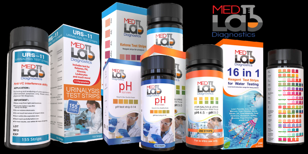 Med Lab Diagnostics pH Strips & Keto Diet Strips